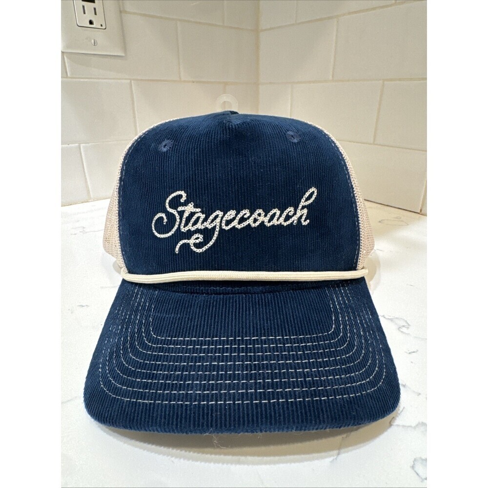 New 2025 Stagecoach Music Festival Corduroy Adjustable Rope Trucker Hat